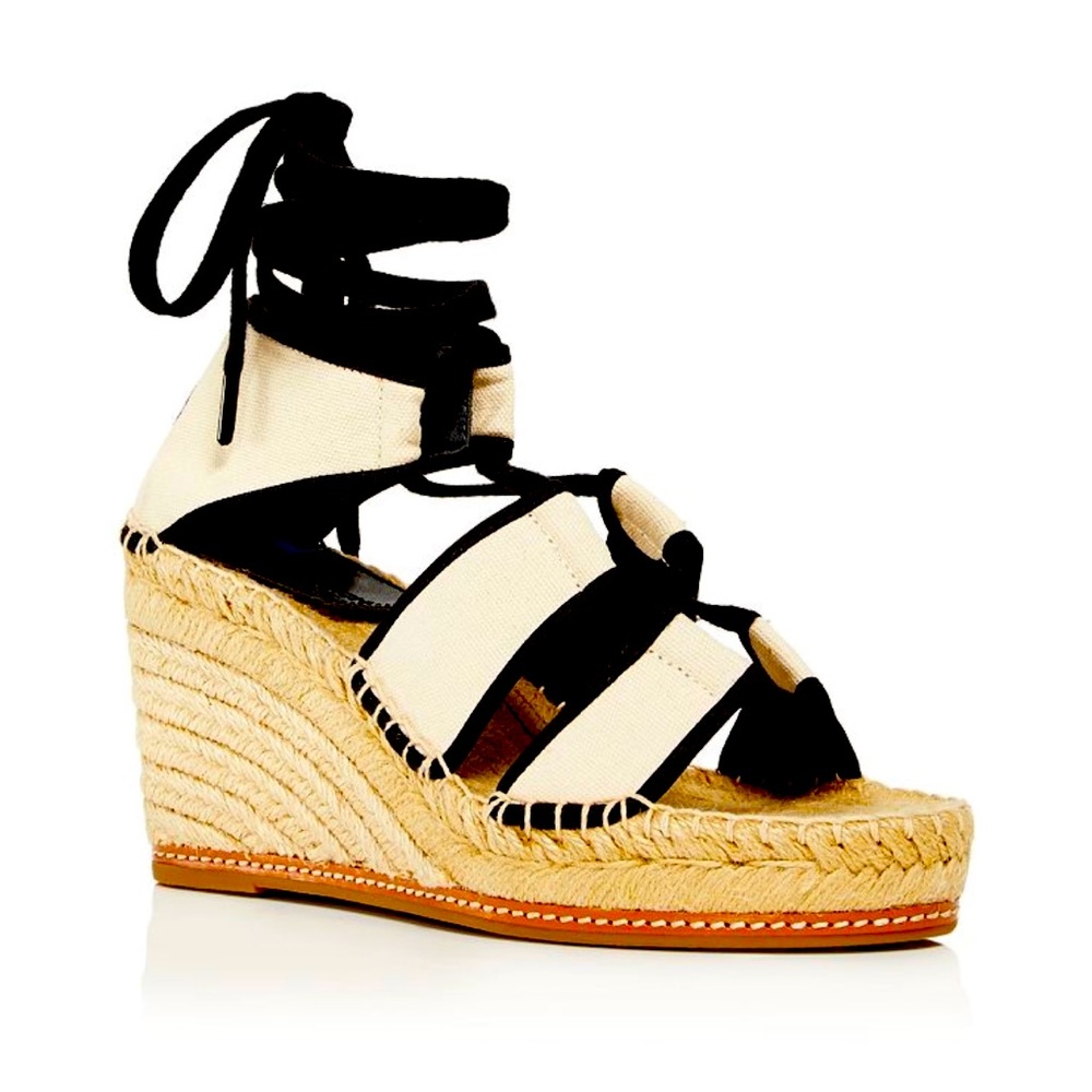 Women’s Tory Burch Espadrilles Wedge Sandals Size 8.5